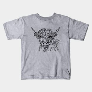 Hairy Coo Doodle Kids T-Shirt